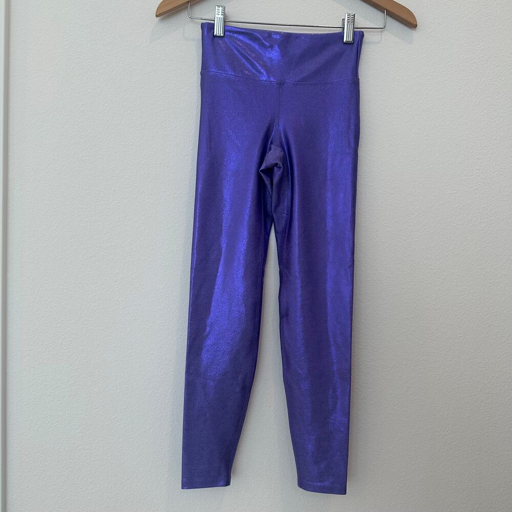 Heroine Sport Marvel metallic sparkly high waisted leggings XS made in USA